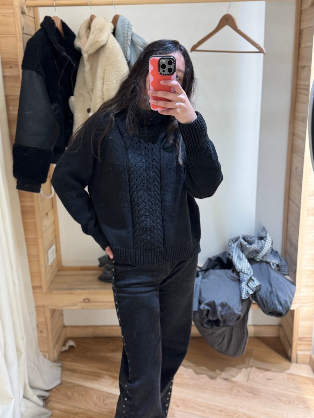 Customer photo review of Sweater Trenzado Black