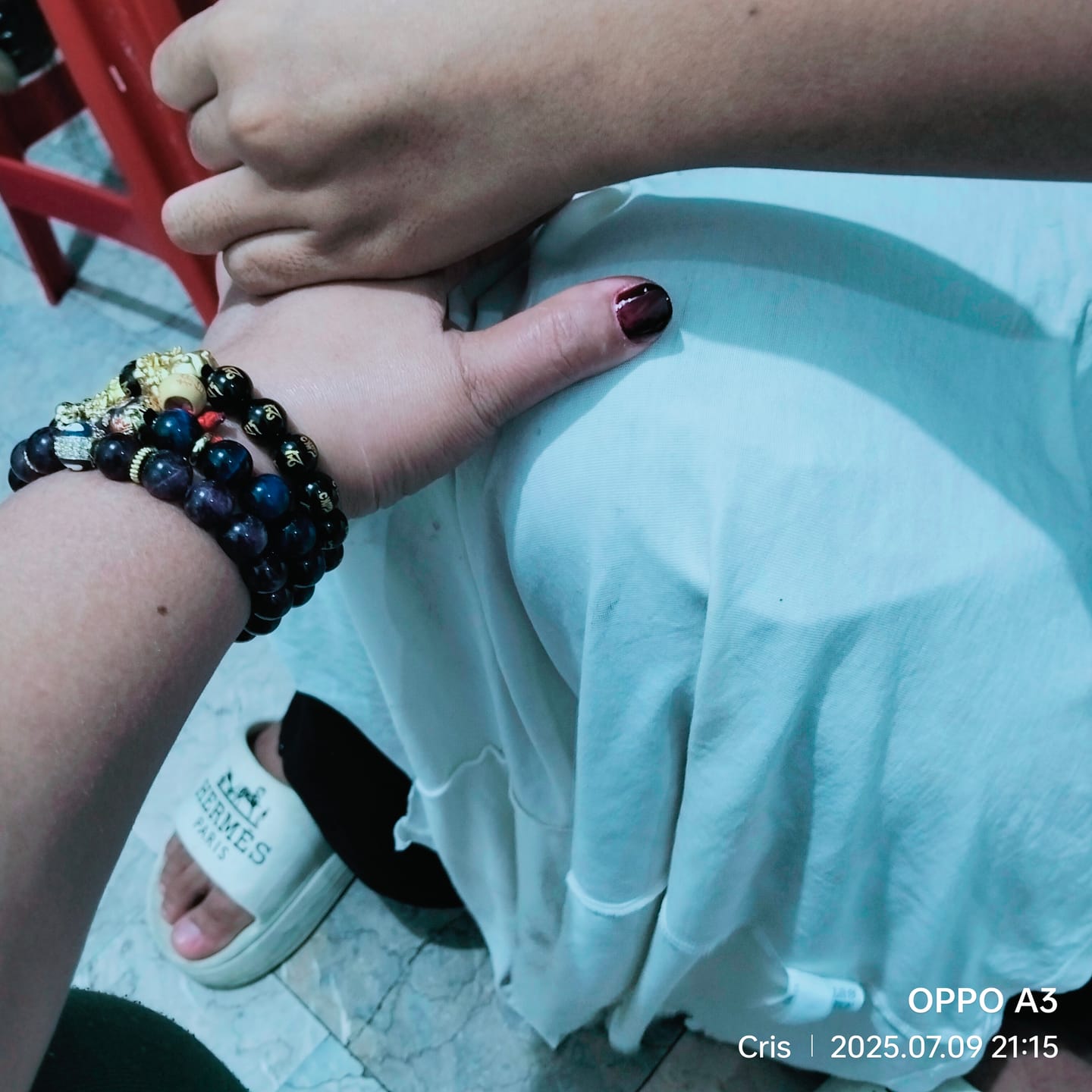 Customer photo review of Evil Eye Bracelet for Positive Energies, Good Luck, Good Karma & Protection