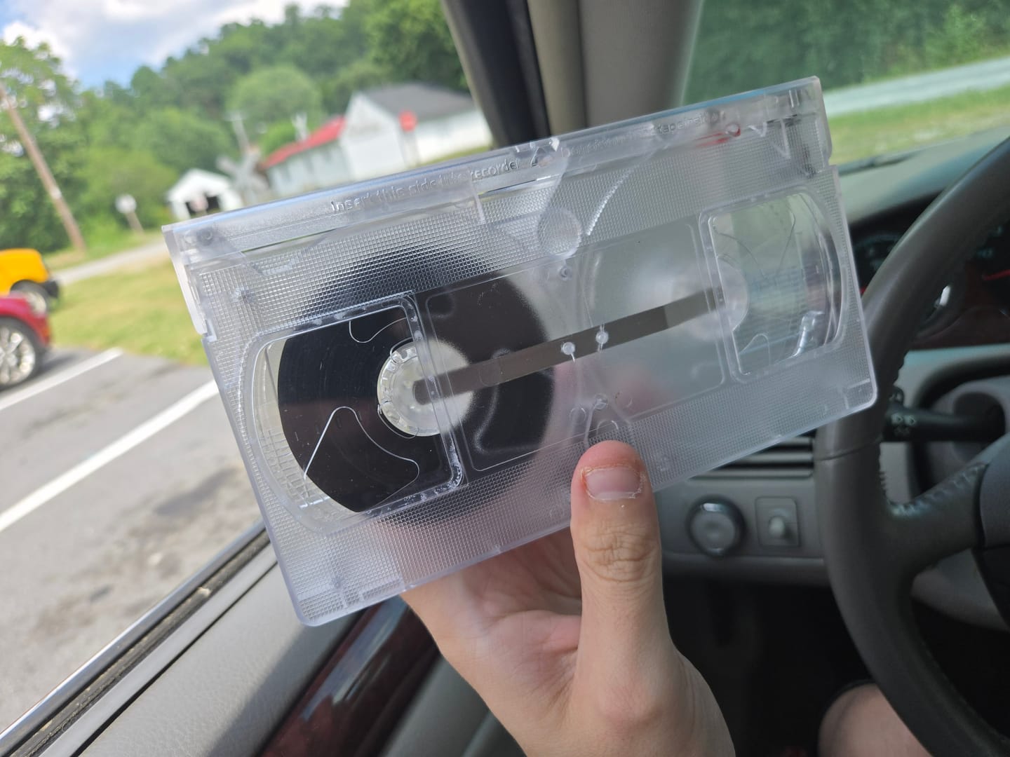 Customer photo review of Transparent Clear Blank T-130 VHS Tape