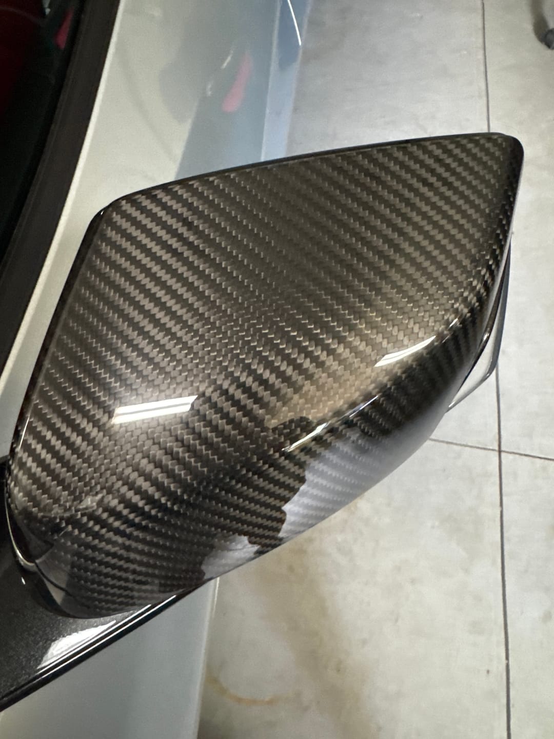 Customer photo review of Chevrolet Corvette C8 Upper Mirror Covers