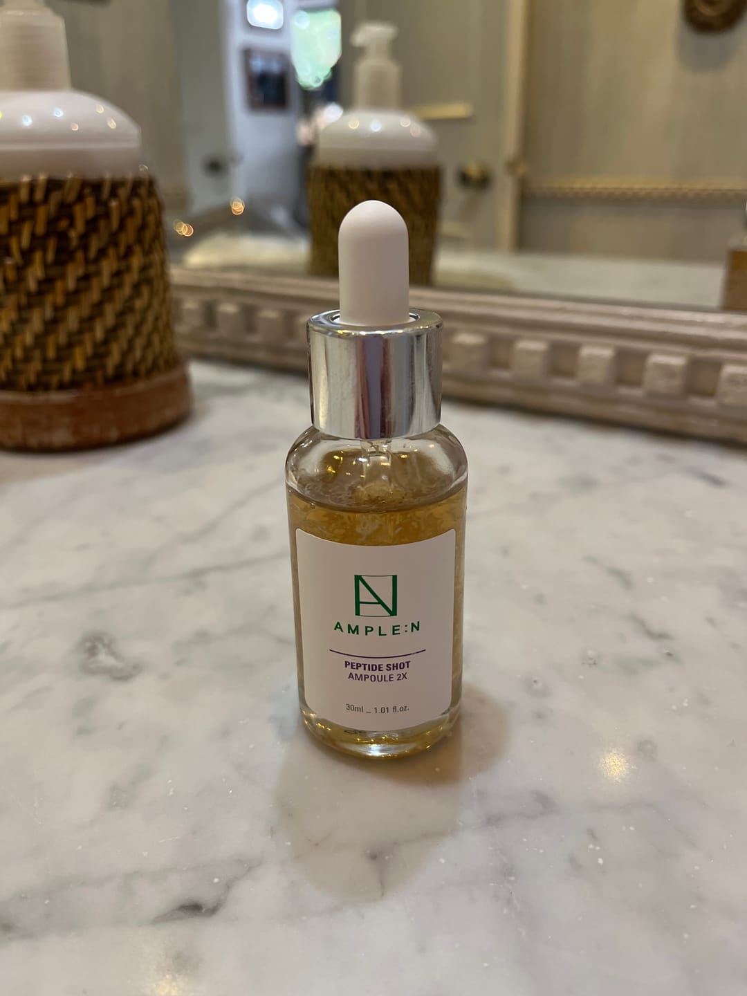 Customer photo review of Sérum Facial Antiedad Amplen Péptidos 30ml