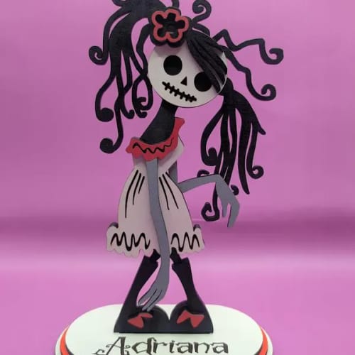 Customer photo review of Halloween standing ghost pumpkin witch table decoration laser cut svg file