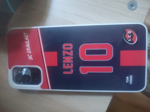 Customer photo review of Coque amateur rugby RUGBY SC GRAULHET personnalisable - TEAMCOQUES