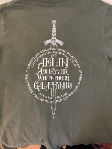 Customer photo review of *PRE-ORDER* The Queen with Many Names tee