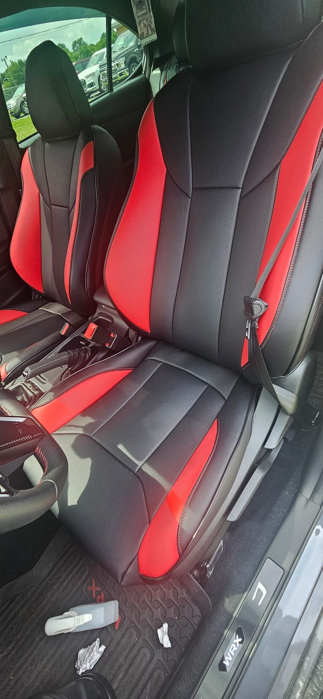 Customer photo review of 2022+ Subaru WRX Premium Custom Seat Covers