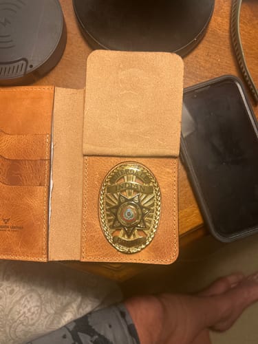 Customer photo review of Badge Long Wallet
