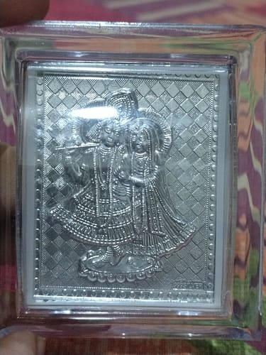 Customer photo review of 999 Silver Radha Krishna 3 inch