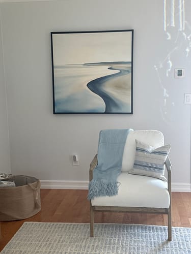 Customer photo review of Serene Coastline Canvas Art