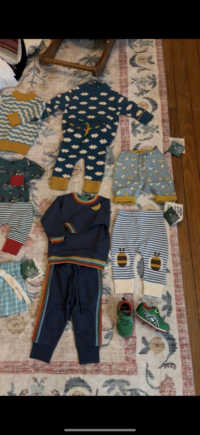 Customer photo review of From One To Another Teal Cloud Snuggly Knitted Jumper