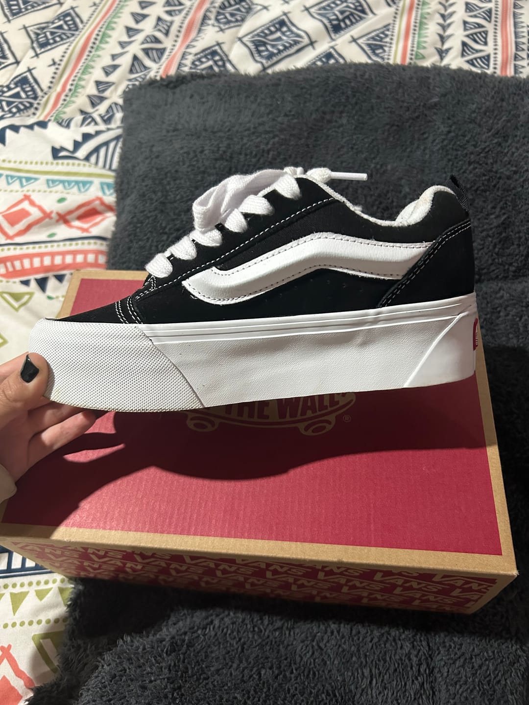 Customer photo review of Zapatilla Vans Knu Stack Plataforma Mujer Negro