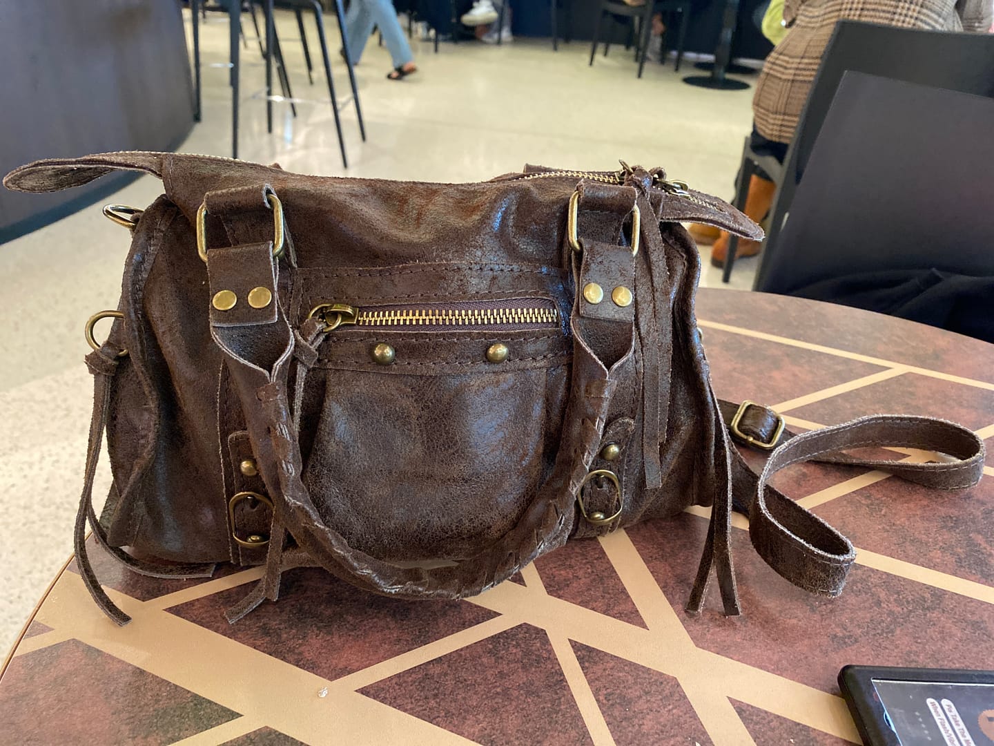 Customer photo review of Mini it girl bag espresso