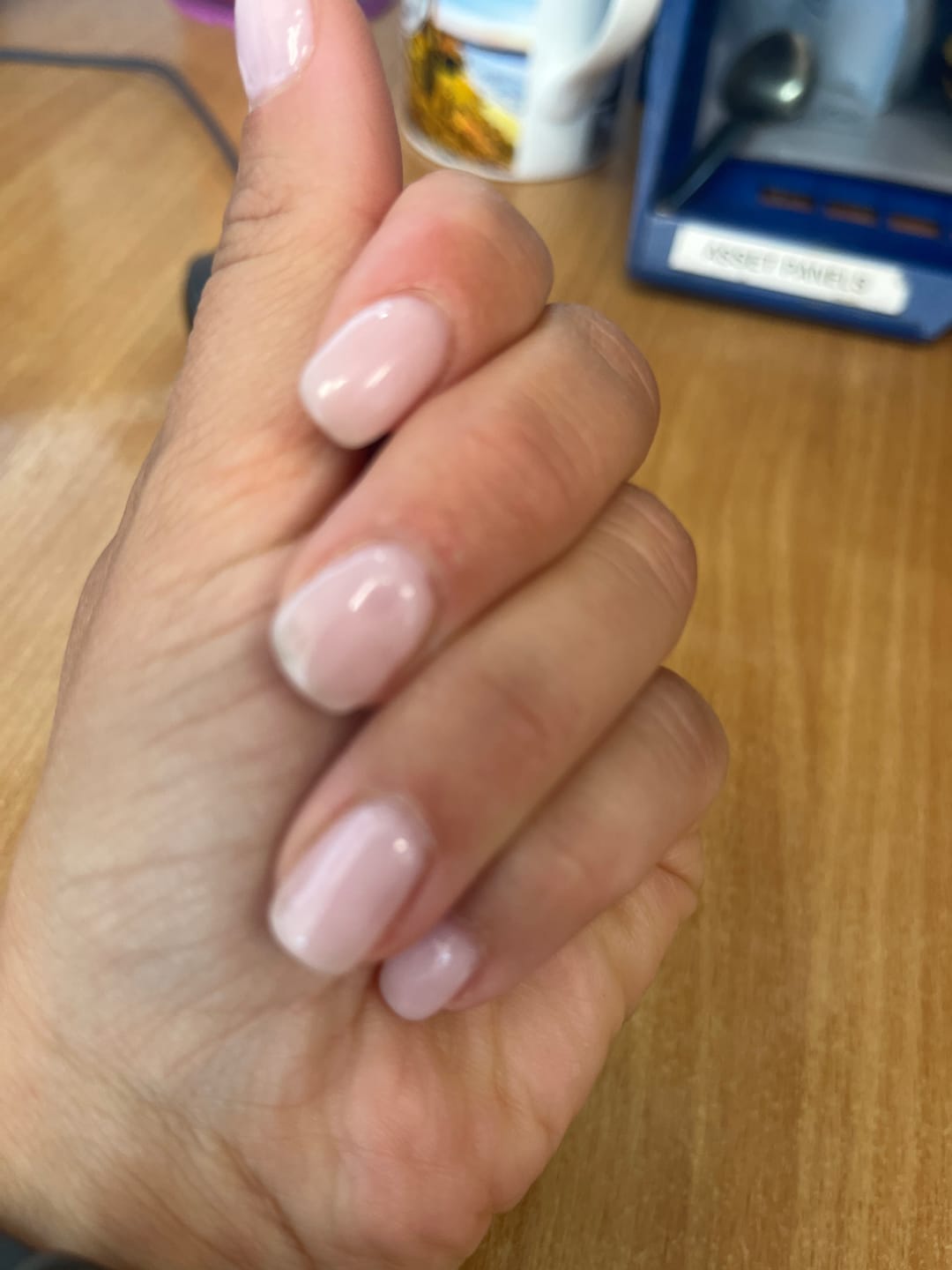 Customer photo review of Semilac 002 Delicate French UV Gel Polish 7ml