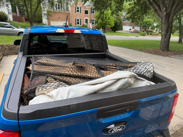 Customer photo review of Highly Elastic Truck Bed Net