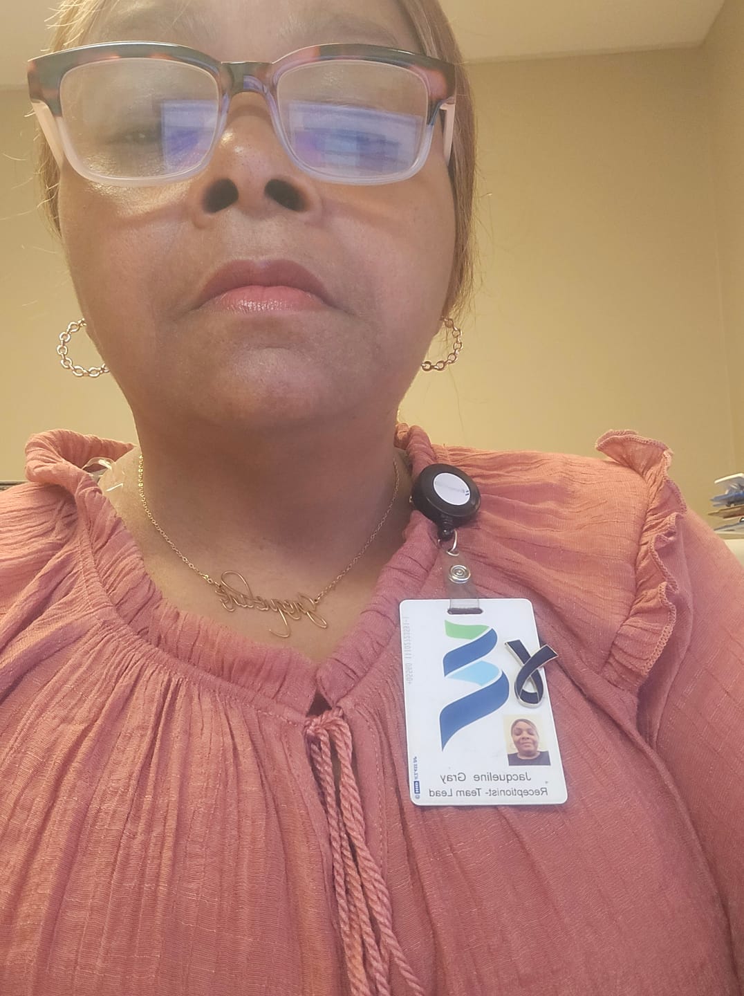 Customer photo review of Script Name Necklace
