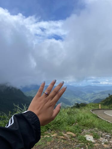 Customer photo review of 1ct Solitaire 6-prong Engagement Ring