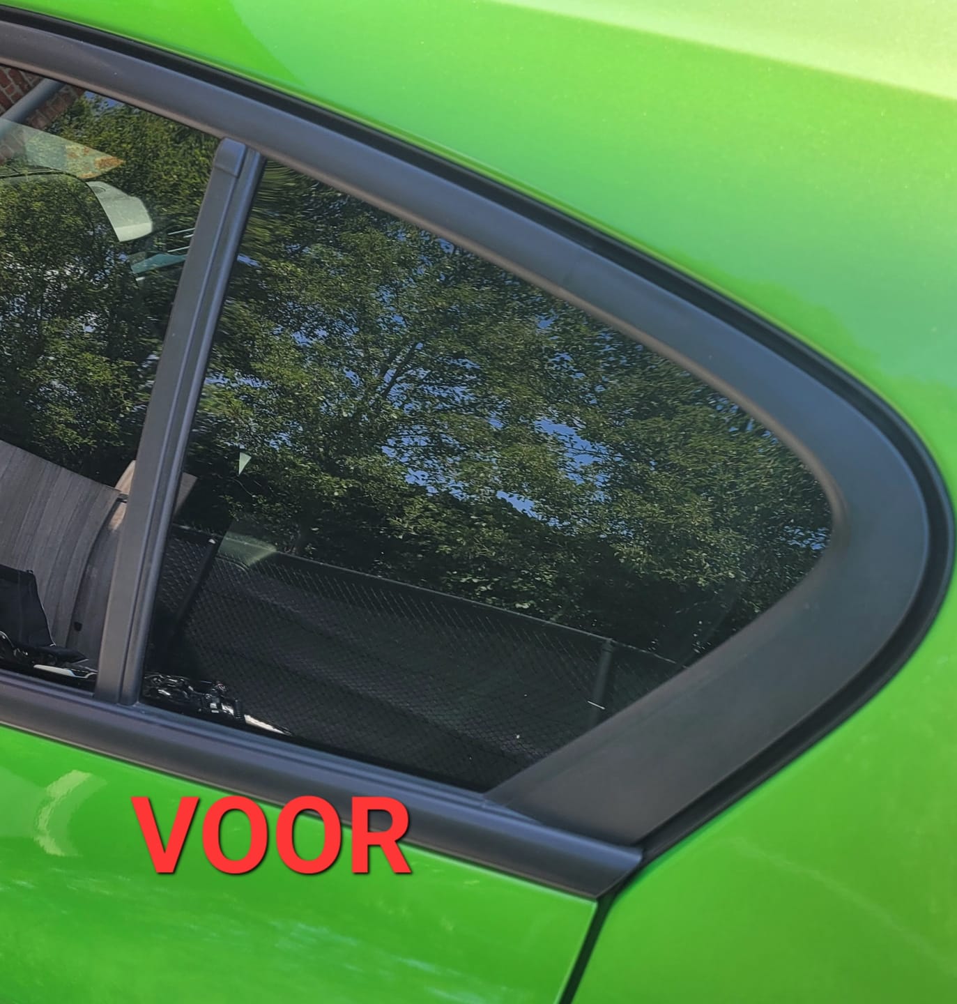 Customer photo review of Mk4/4.5 Focus Rear Quarter Window Inserts (Pair)
