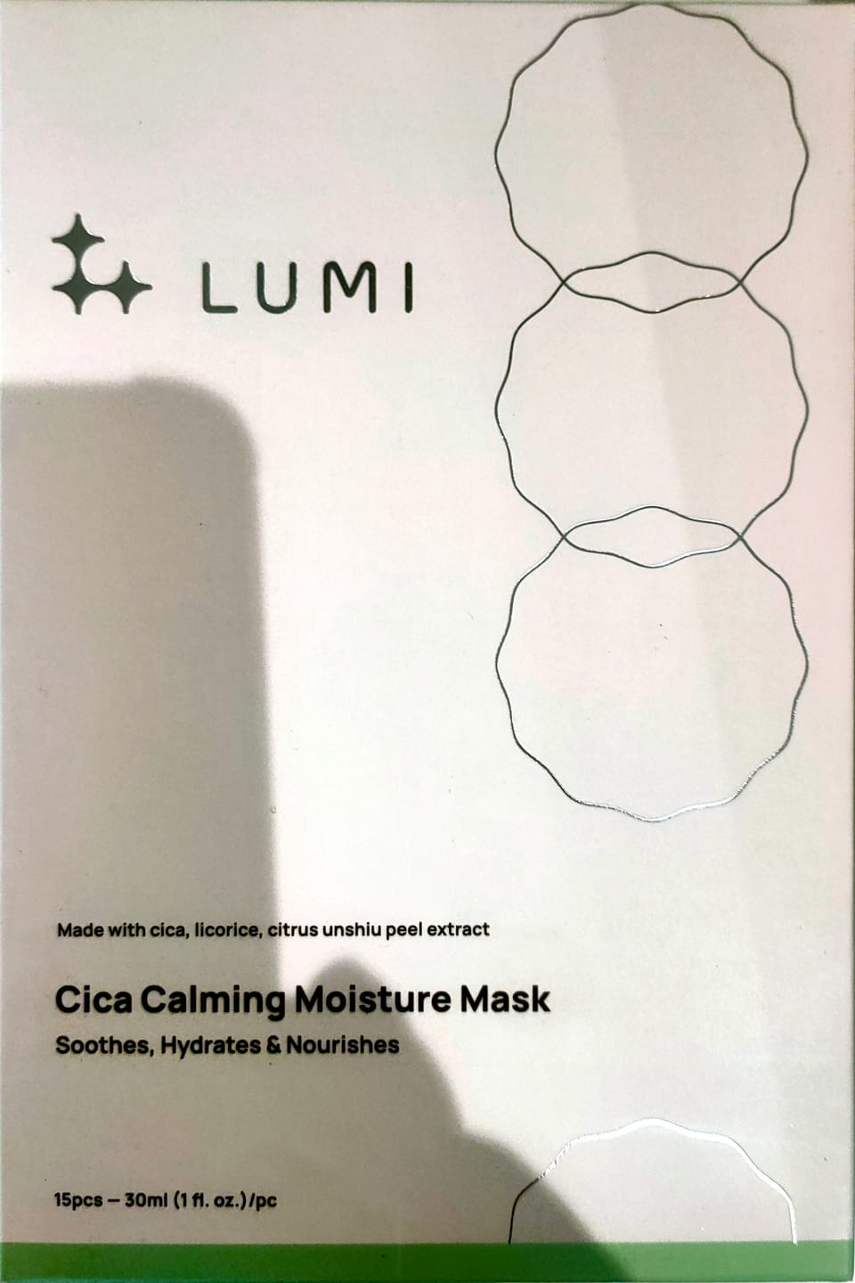Customer photo review of Cica Calming Moisture Mask