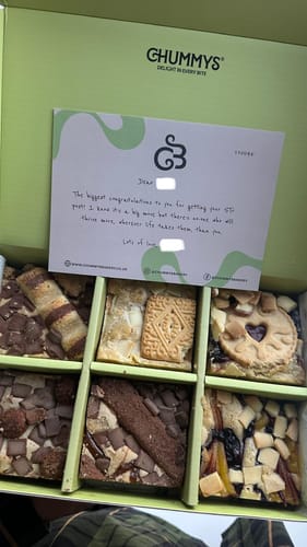 Customer photo review of Mixed Box of Postal Blondies Delivered To Your Door