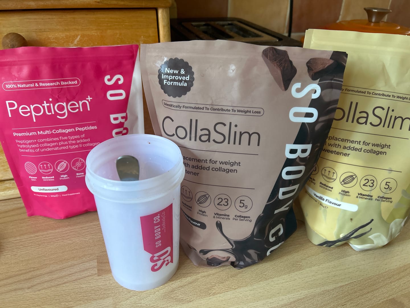 Customer photo review of CollaSlim Meal Replacement Shake With Collagen Protein