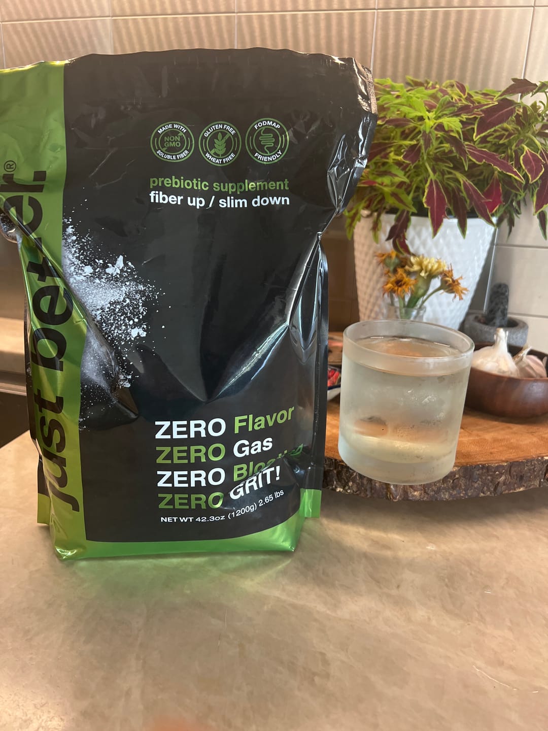 Customer photo review of 2 Pack - 1200g Stand Up Zipper Pouch - just better. prebiotic supplement (About 200 servings per pouch) Bundle Up and SAVE 5%!