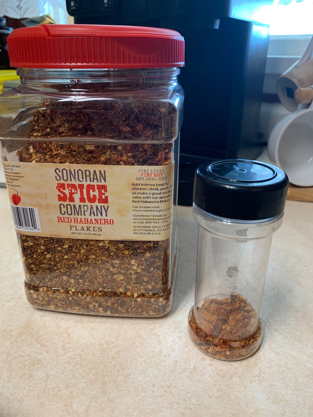 Customer photo review of Red Habanero Pepper Flakes