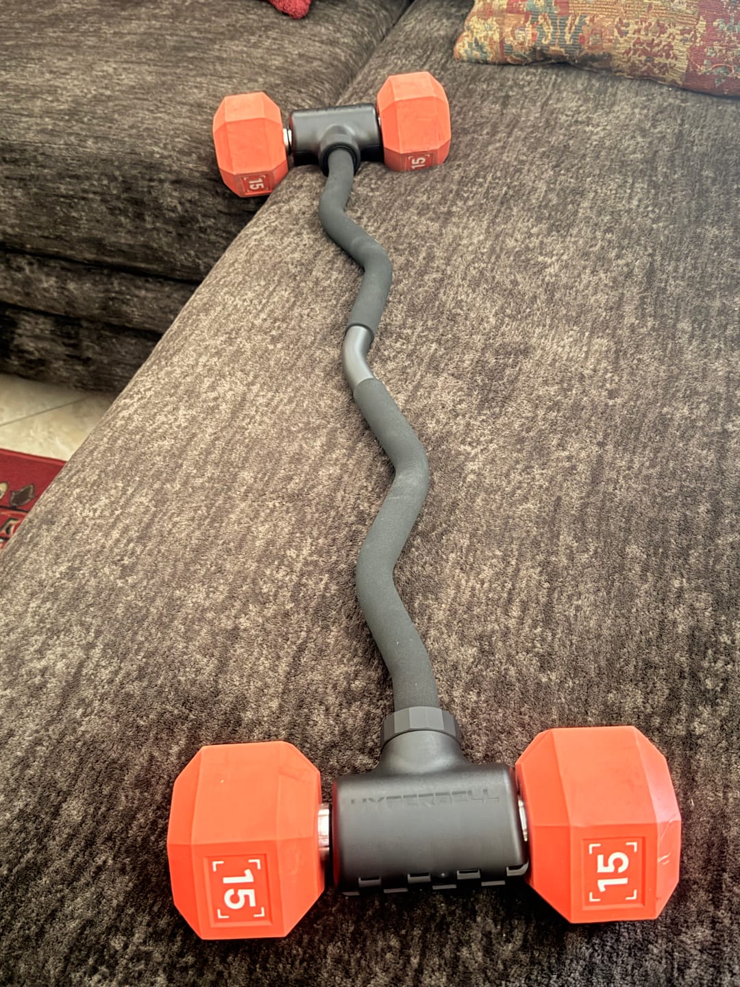 Customer photo review of Hyperbell EZ Curl Bar