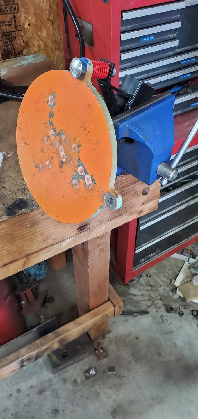 Customer photo review of T-Post Target Mount Bracket - 2 PACK