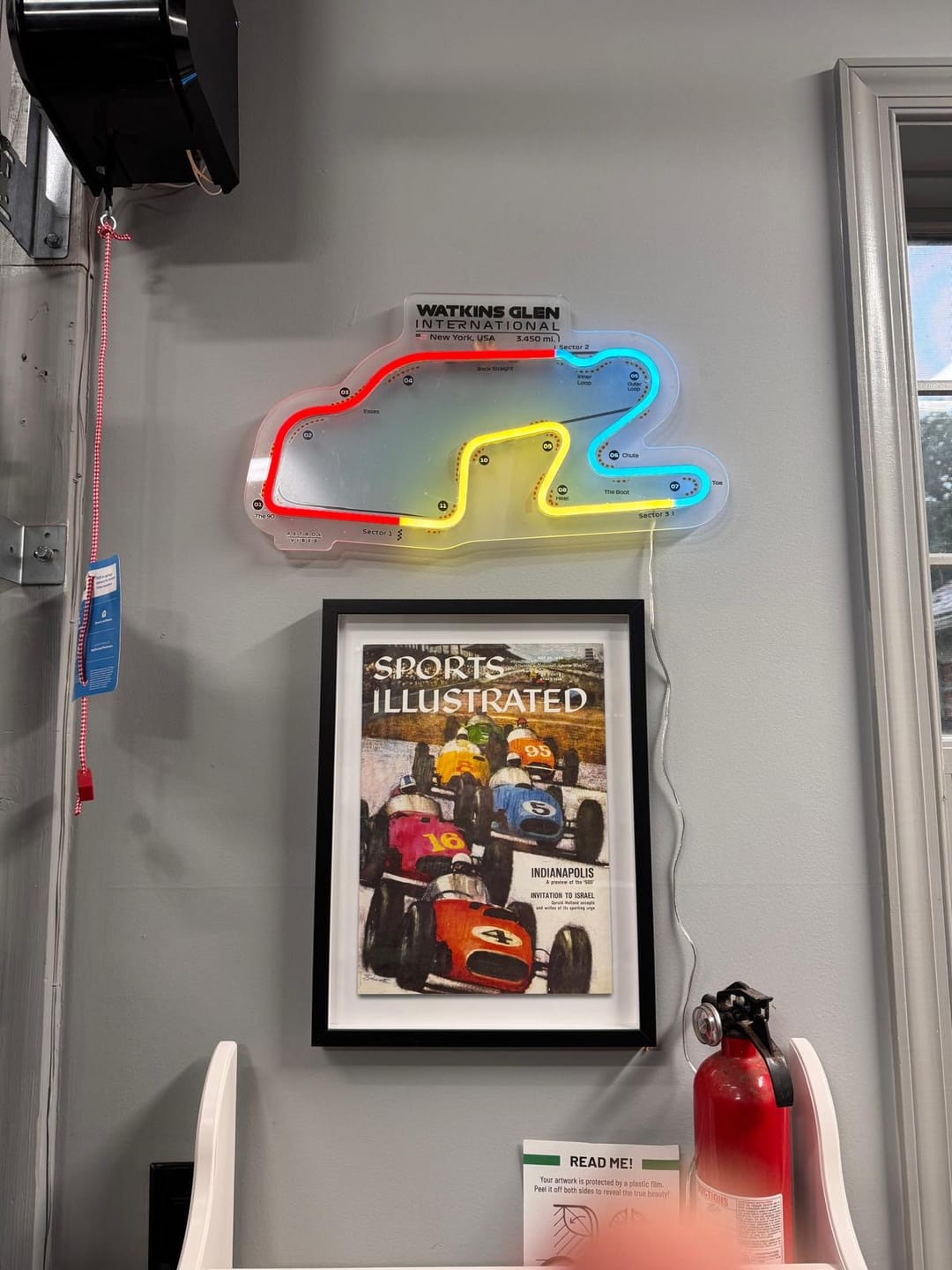 Customer photo review of Watkins Glen International Neon Race Track