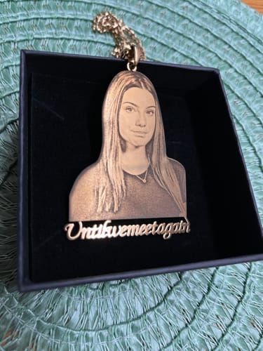 Ronald K. review of Custom Photo Engraved Pendant Necklace image 1 out of 3