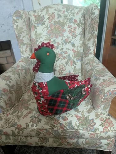 Customer photo review of Mrs. Cluckworth Downloadable PDF Quilt Pattern