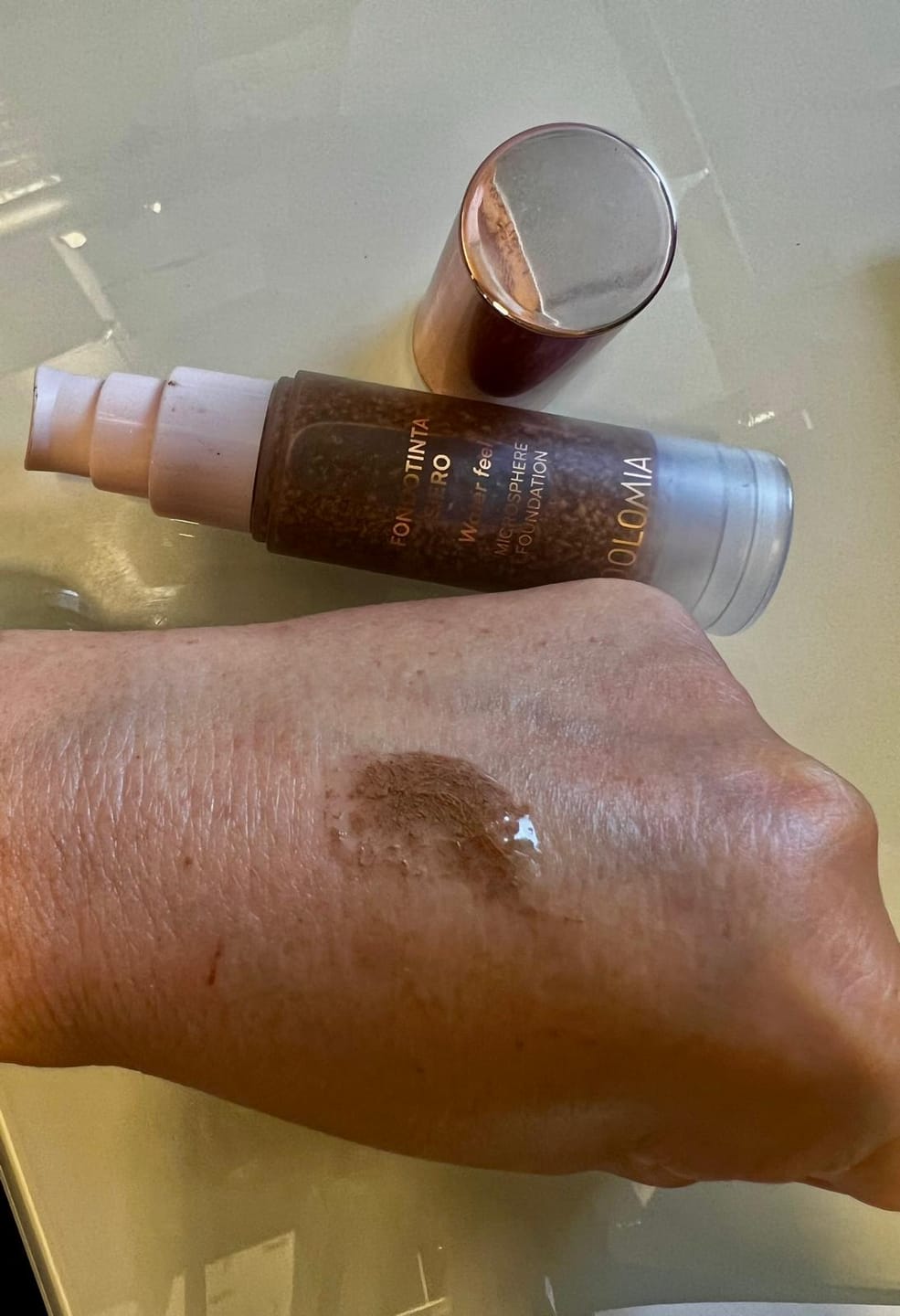 Customer photo review of Fondotinta Siero
