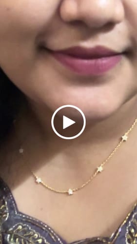 Customer video review of Anushka Sharma Golden Star Constellation Necklace