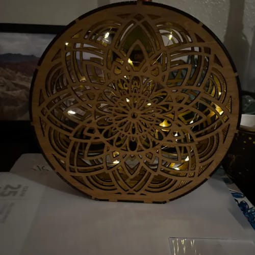 Customer photo review of Night light lamp 3 bundle laser cut svg file