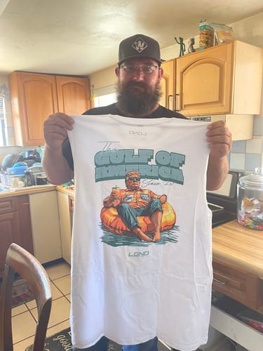Customer photo review of Gulf of America Muscle Tee