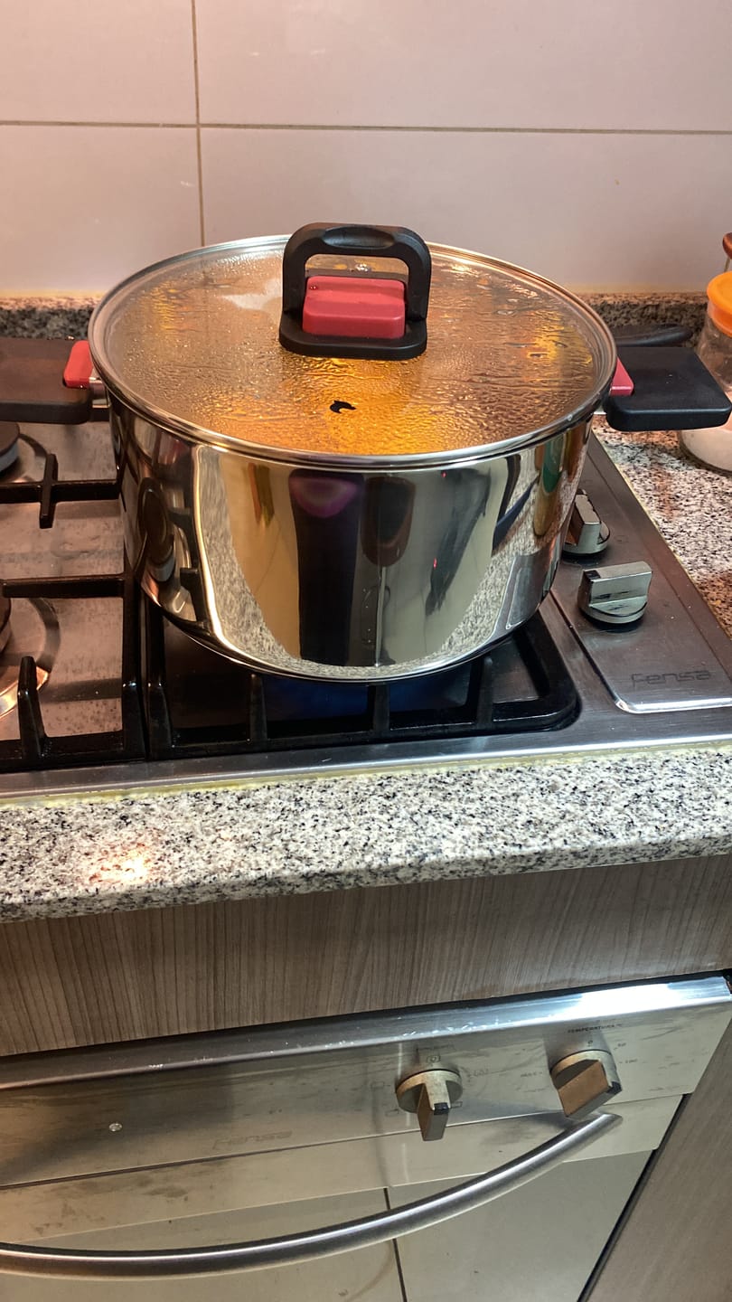 Customer photo review of Batería de Cocina 6 Piezas Acero Inoxidable Wolf