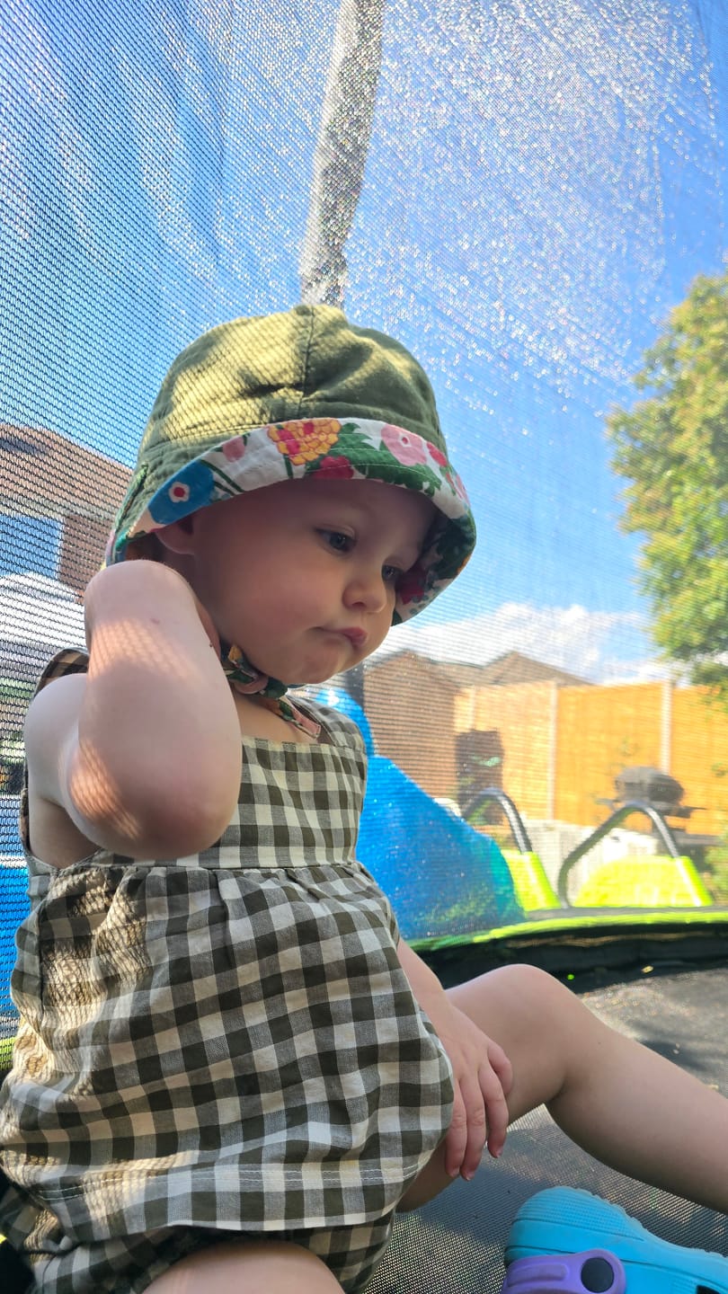 Customer photo review of Flora And Fauna Reversible Sunhat