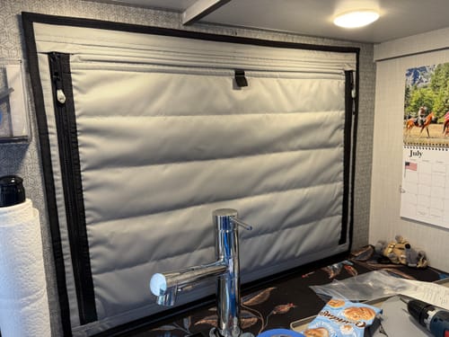 Customer photo review of Transit Ekko - FitRV Kitchen Shade