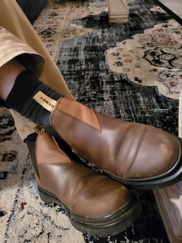 Customer photo review of Botín Original 2.0 Café Rústico Hombre