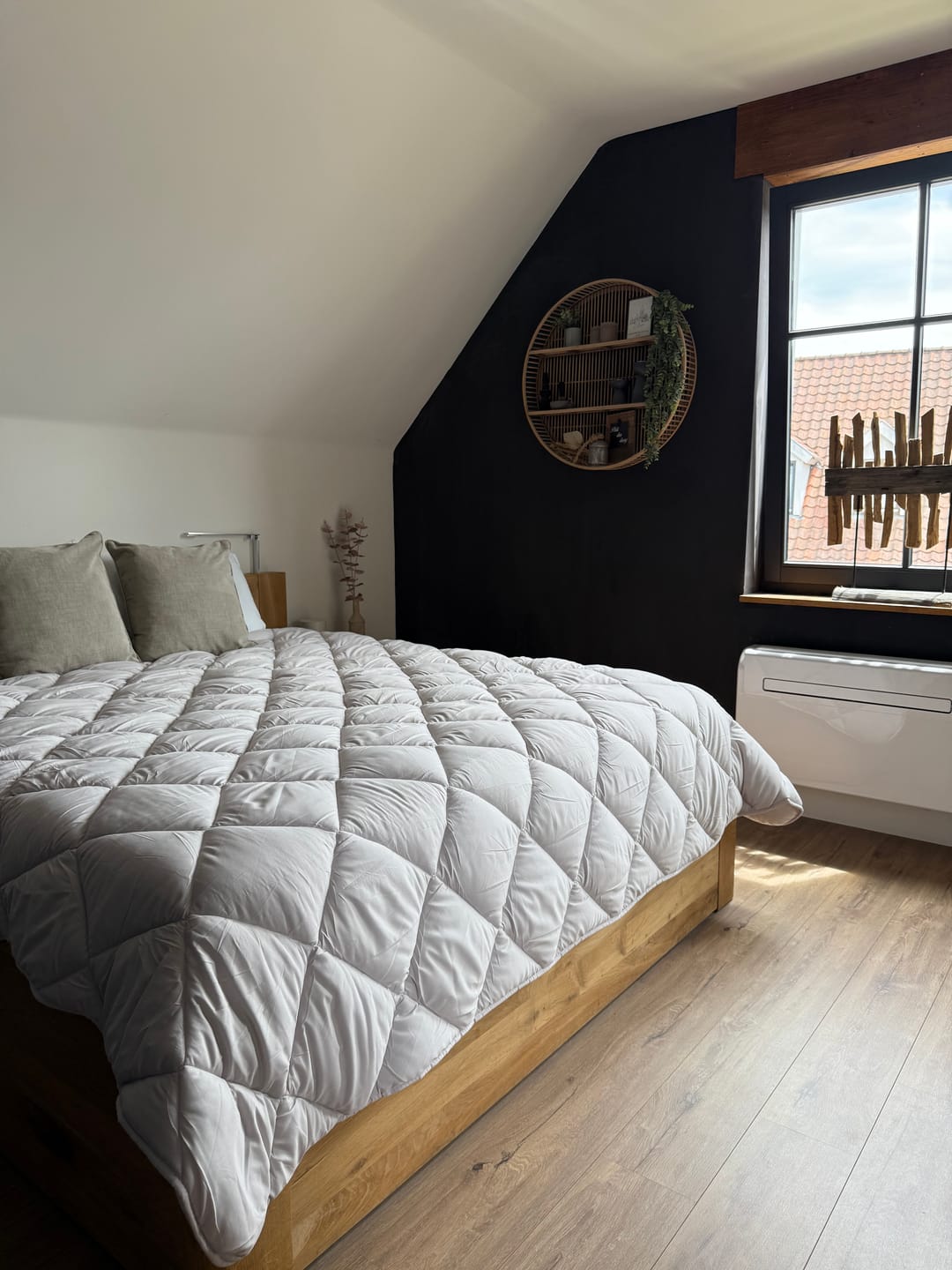 Customer photo review of Dekbed Zonder Overtrek Mat Satijn Offwhite (220cm lang)