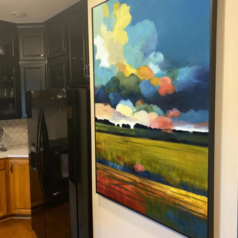 Customer photo review of Colorful Landscape Abstract Wall Art #AP006