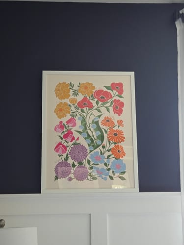 Customer photo review of 'In Bloom' Family Birth Flower Illustration