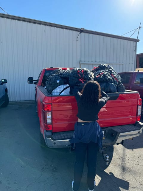 Customer photo review of Highly Elastic Truck Bed Net