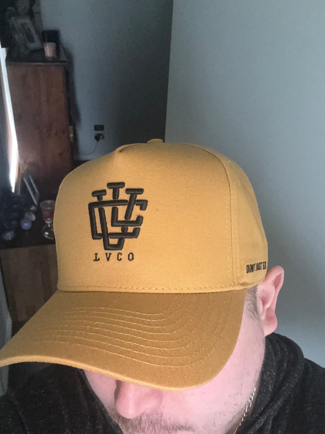 Customer photo review of LVCO "Vegas Gold" A-Frame Snapback