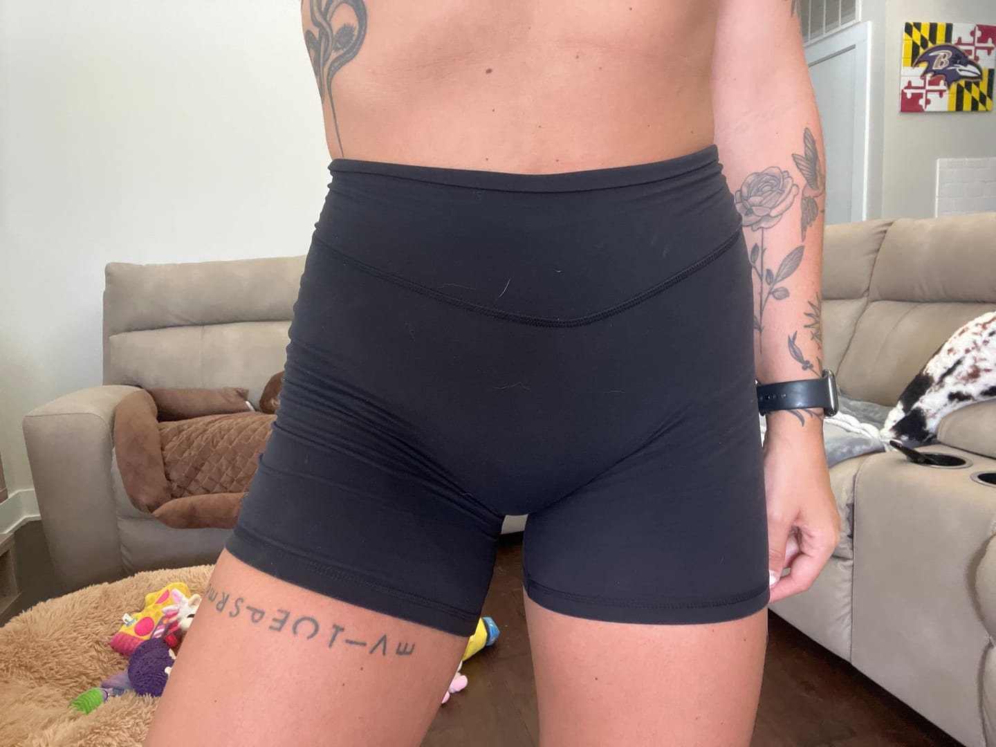 Customer photo review of W130 Amore Scrunch Short