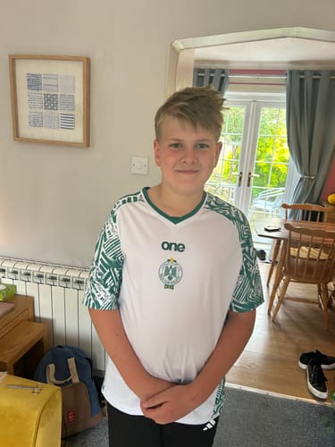 Customer photo review of Mens Mystery Football Shirt
