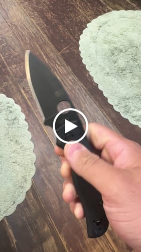 Jordan W. review of Shaman Folding Knife 3.58" S30V Black Plain Blade, Matte Black G10 Handles, Compression Lock image 1 out of 1