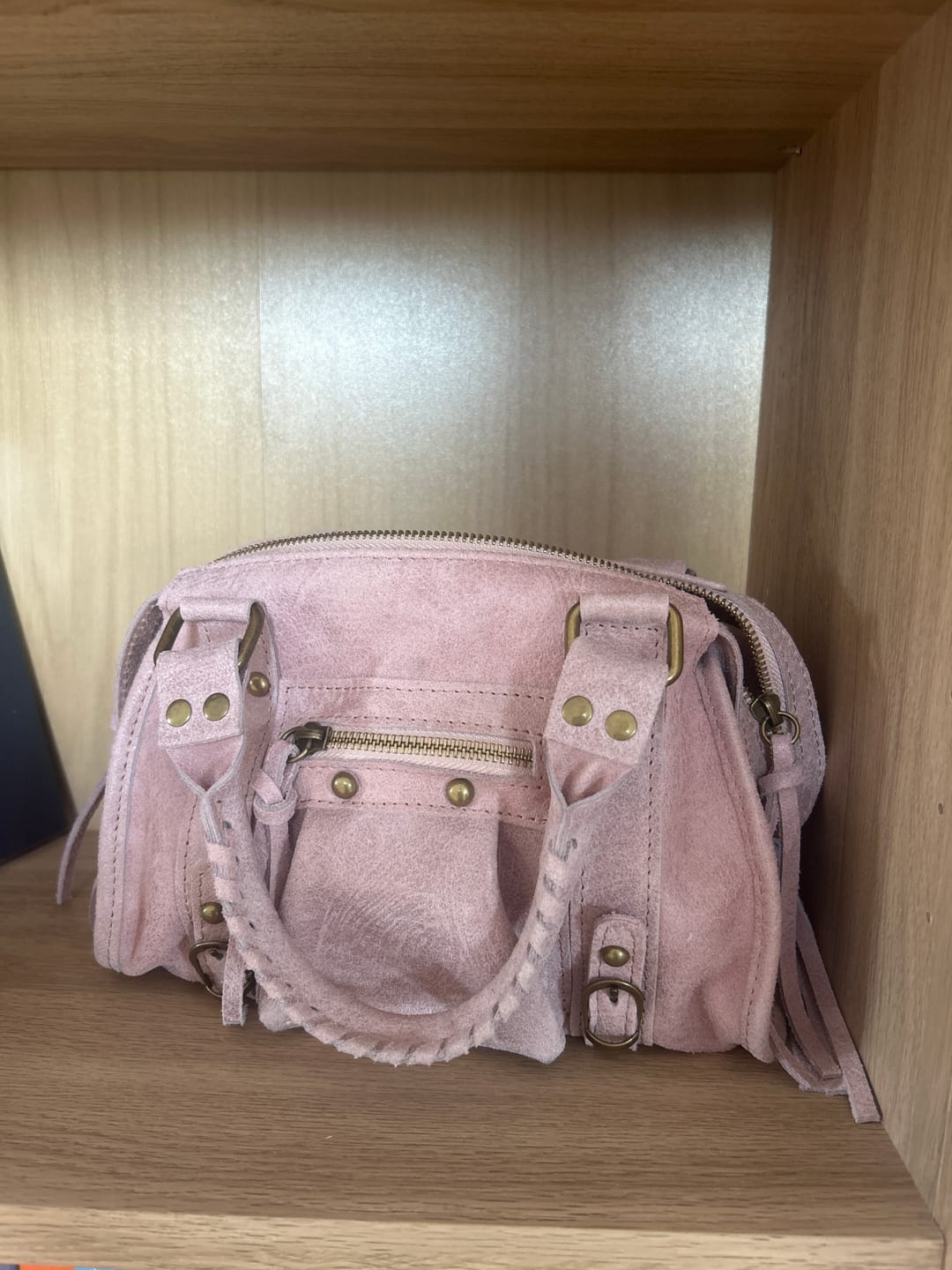 Customer photo review of Mini it girl bag vanilla pink