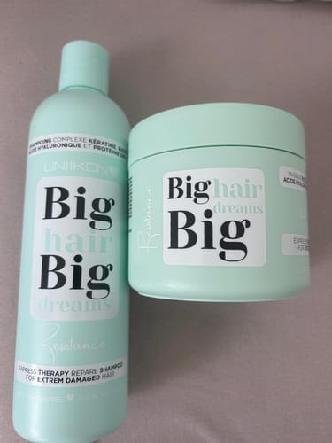 Customer photo review of Gamme Résistance - Kit Complet - Shampooing, masque et sérum