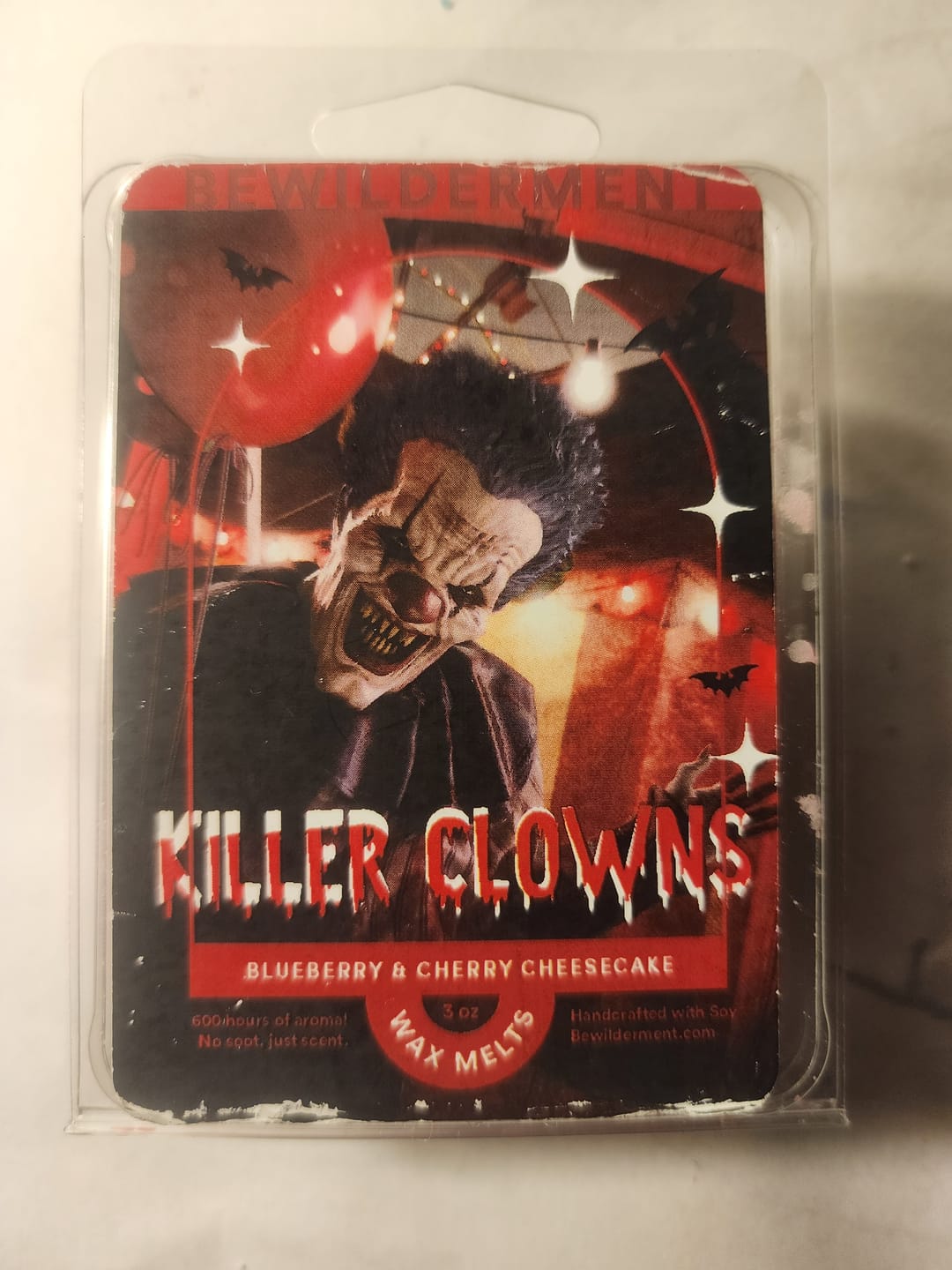 Customer photo review of Killer Clowns Wax Melts