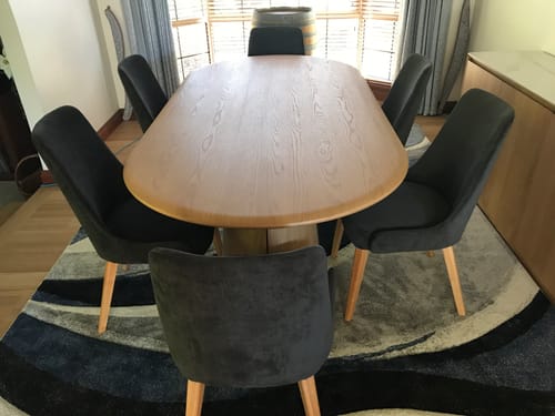 Customer photo review of Eden 220cm Dining Table in Oak